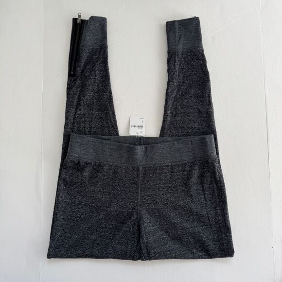 Free People Grey Zipper Ankle Leggings Size Small NWT - Picture 1 of 5
